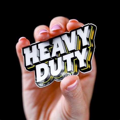 Personalised Heavy Duty Stickers - StickerApp