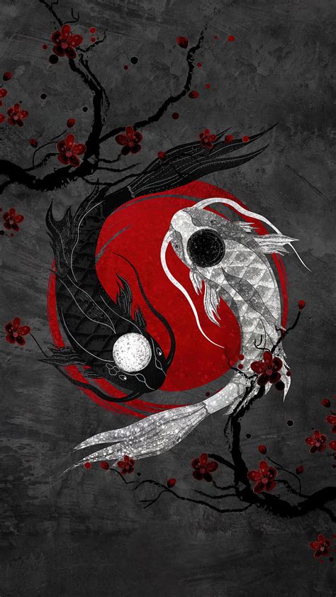 Japanese Koi Fish, YinYang, Art, Taoism, Spiritual, Peace, Yin Yang ...