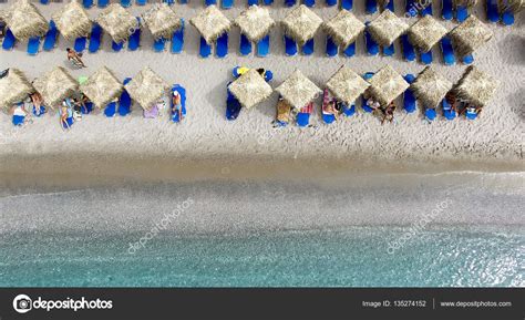 Aerial view of the beaches of Greek island of Milos island – Stock ...