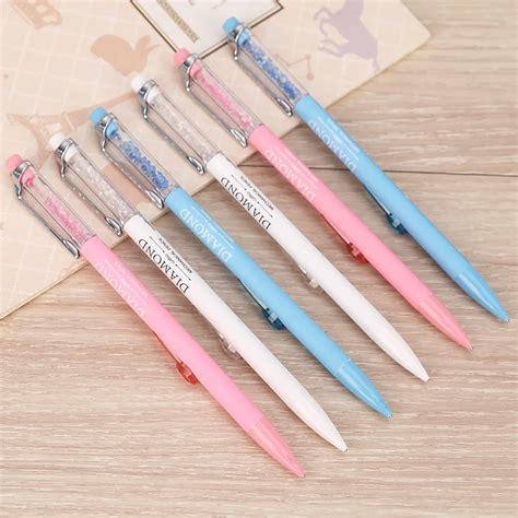 Kawaii Diamond Mechanical Pencil Cute Plastic Colored Automatic Pencils ...