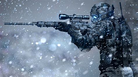 Sci-Fi, Soldier, Sniper, Rifle, 4K, #4.33 Wallpaper