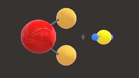 Chemical reaction: FeS + 2HCl = FeCl2 + H2S - 3D model by XReady Lab ...