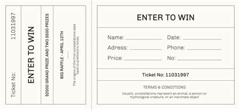 Pdf Raffle Ticket Template Ink Free Transparent PNG, 48% OFF