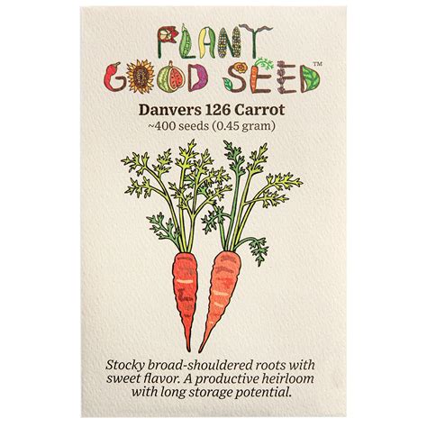 Danvers 126 Carrot Seeds - The Plant Good Seed Company