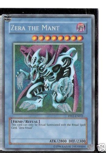 Yugioh card YUGIOH ZERA THE MANT/PP01-EN011/SECRET RARE /OP