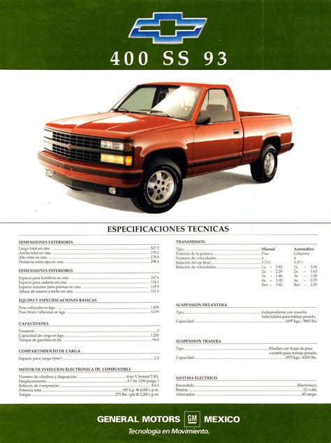 1993 Chevrolet 400SS & Maxi Cab brochure