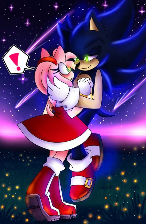 Dark Sonic x Amy Rose by MsCreepyPlagueDoctor on DeviantArt