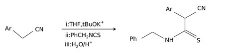 Réaction de synthèse du thiocyanoacétamide (TA). | Download Scientific ...