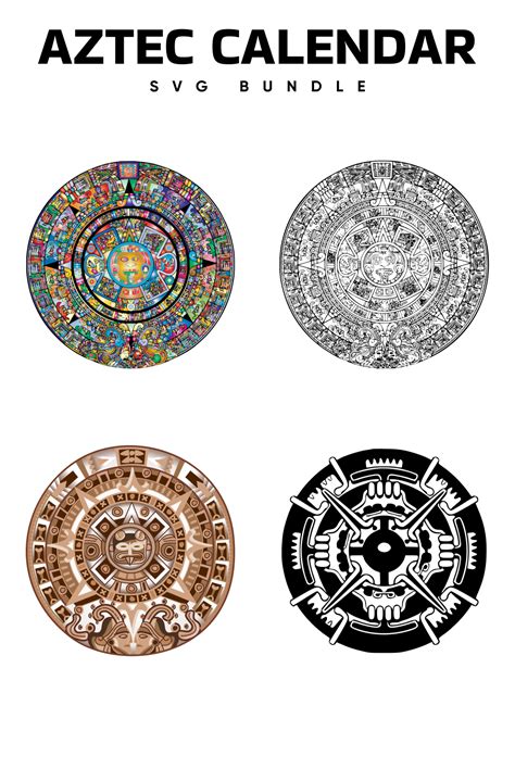 Aztec Calendar SVG – MasterBundles