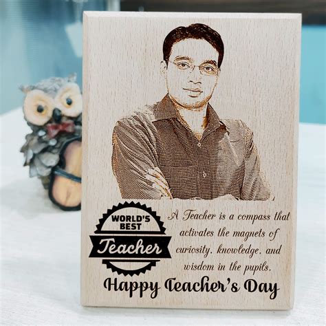 Unique Personalized Engraved Wooden Frame For Teacher's Day ...