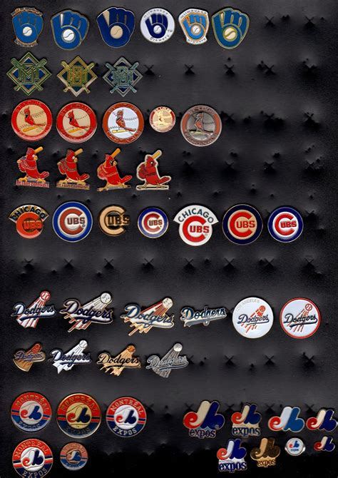 baseball pin collection display collecting : MLB logo variations in ...