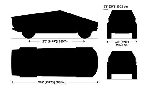 Tesla Cybertruck Dimensions & Drawings | Dimensions.com