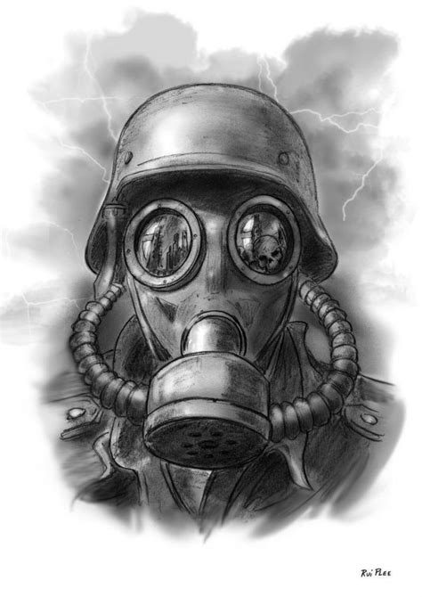 #gasmask #mask #inspiration #greyscale #grey | Gas mask art, Gas mask ...