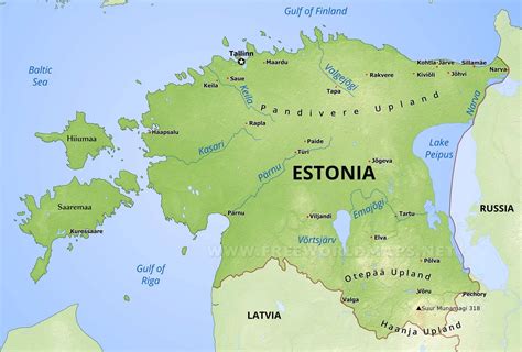 Map Estonia - Share Map