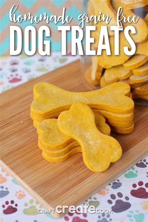 Homemade Grain Free Dog Treats - Craft Create Cook