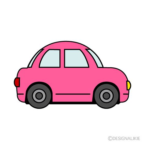 Cute Pink Car Clip Art Free PNG Image｜Illustoon