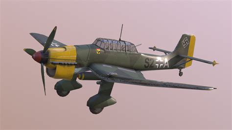 Junkers Ju 87 Stuka - Buy Royalty Free 3D model by Marcus Ryéll (@Ryell ...