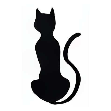 How to Draw a Halloween Black Cat Silhouette - Step by Step Easy ...