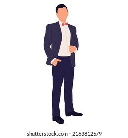 Male Businessman Flat Design Isolated Vector Stock Vector (Royalty Free ...