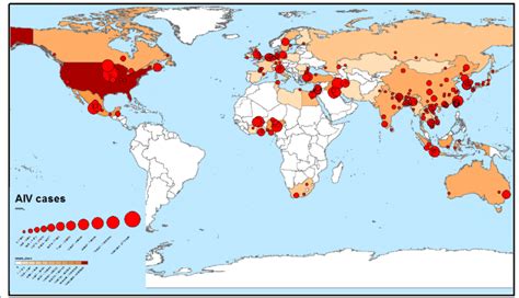 Global distribution of avian influenza virus outbreaks | Download ...