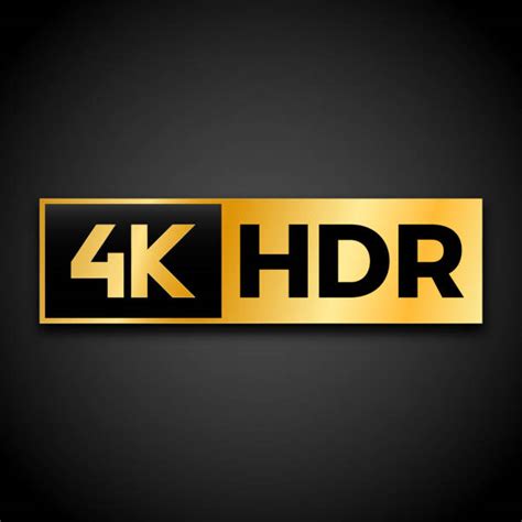 4k HDR Format Vector Logo Royalty Free SVG, Cliparts, Vectors, And ...