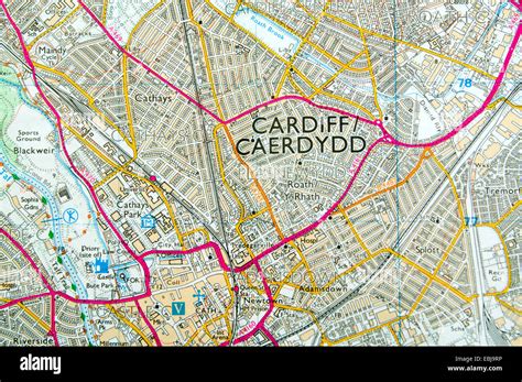 Road Map Of Cardiff