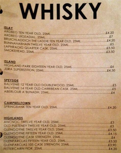 Menu at BrewDog pub & bar, Edinburgh, 143 Cowgate