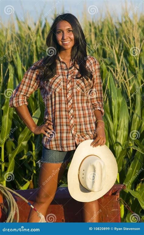 Farm Girl stock image. Image of hispanic, 1940, beauty - 10820899