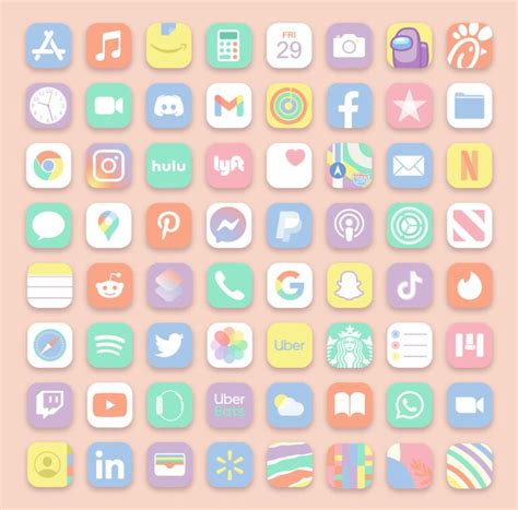 Pastel App Icons iOS 14 Free - Pastel Aesthetic App Icons for iPhone ...