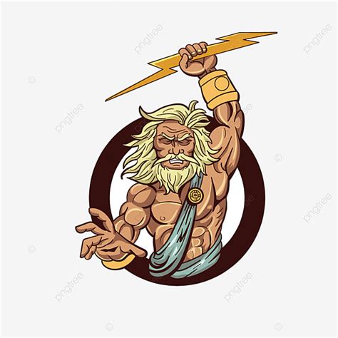 Zeus Greek God Clipart Hd PNG, Holding A Picture Of The Lightning God ...