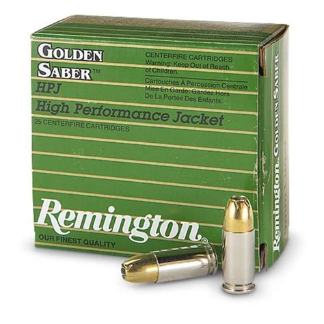 9mm Remington Golden Saber 124gr. Hollow Point Ammo (25rds) - TALO ...