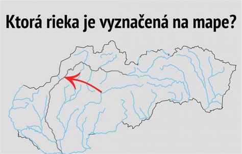 Slepá mapa riek Slovenska