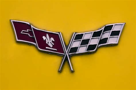 Corvette Flags Emblem Photograph by Sally Weigand - Fine Art America