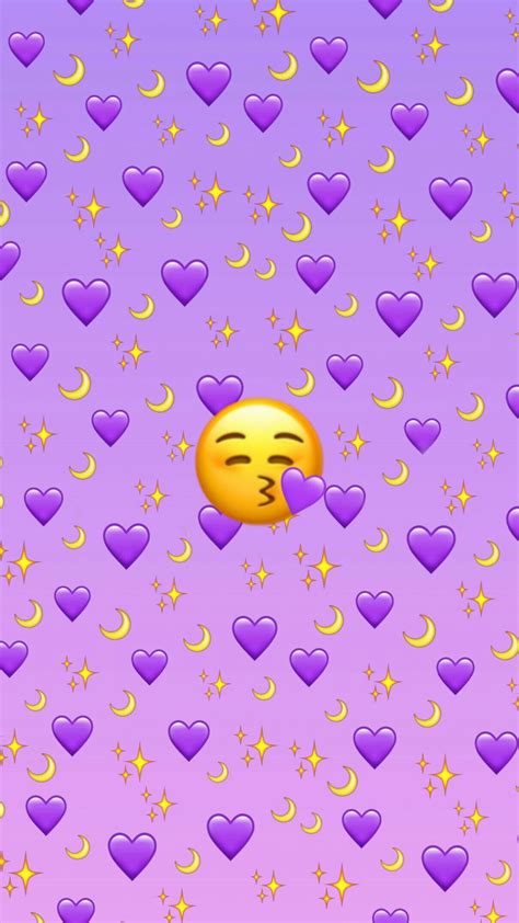 purple aesthetic emoji wallpaper Emoji aesthetic wallpaper by cutellie ...