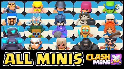 ALL 20 MINIS and their ABILITIES explained | Clash Mini - YouTube