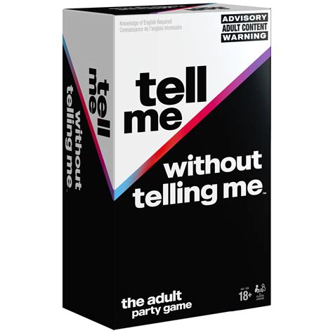 Tell Me Without Telling Me, Party Card Game, for Adults Ages 18 and up ...