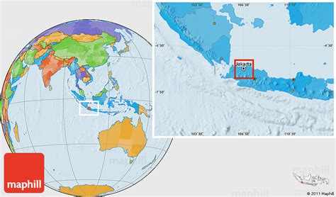 Jakarta On World Map - Atlanta Georgia Map