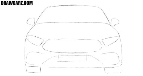 How to Draw a Car from the Front