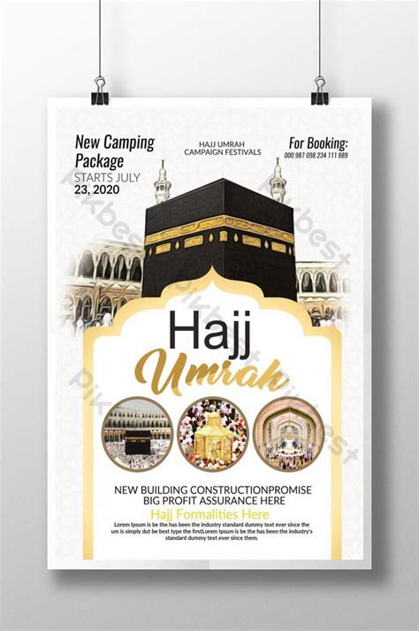 Black & White Hajj & Umrah Poster Template | PSD Free Download - Pikbest