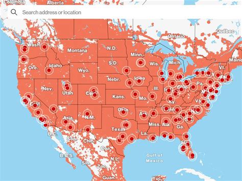 Verizon Wireless Network Map