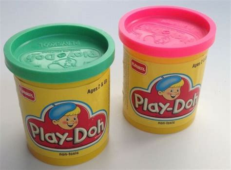 Vintage 1992 Play-Doh By Playskool Hot Pink and Green | eBay