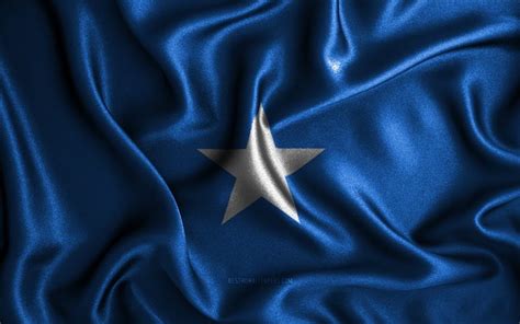 Download wallpapers Somali flag, 4k, silk wavy flags, African countries ...