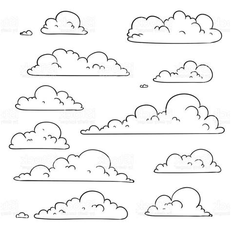 how to draw clouds with pencil easy - Merrilee Mahaffey