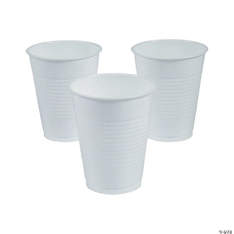 Bulk White Plastic Cups - 50 Ct. | Oriental Trading