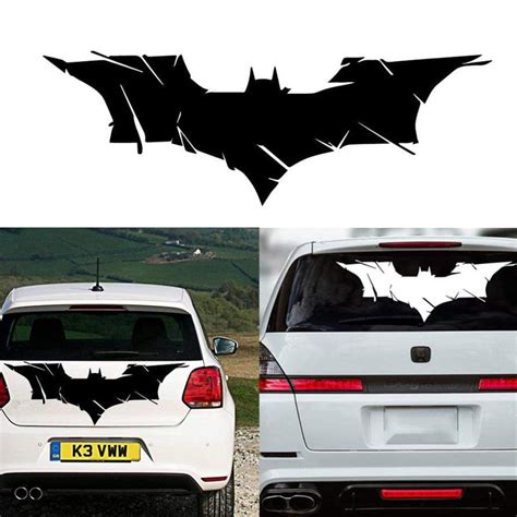 Batman bat Car Auto Vinyl Decal Sticker Adhesive Black PVC 3 size ...