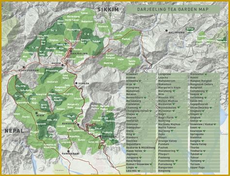 Darjeeling Tea Gardens - 87 Operational Tea Estates Name list and info