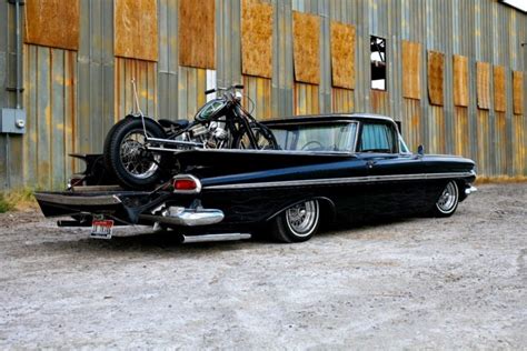 1959, Chevrolet, El, Camino, Pickup, Retro, Custom, Lowrider, Hot, Rod ...