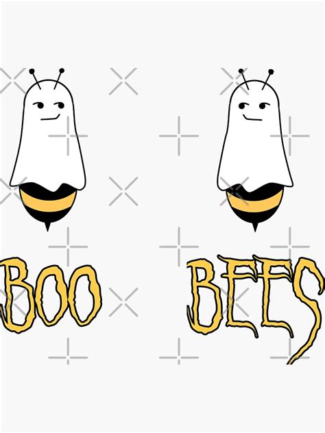 "BOO BEES" Sticker for Sale by mirnay | Redbubble