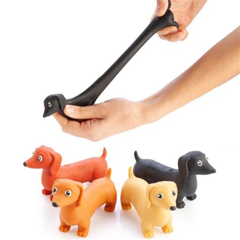 Squeeze Sausage Dog Stretchy Toy Pullie Pal - Calm Store