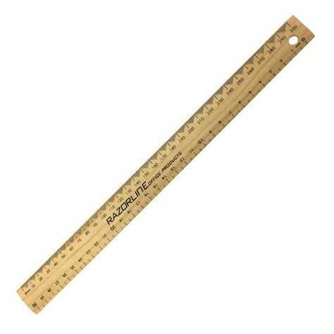 RULER 30cm WOODEN SCHOOL RAZORLINE (20) – Razor Stationery